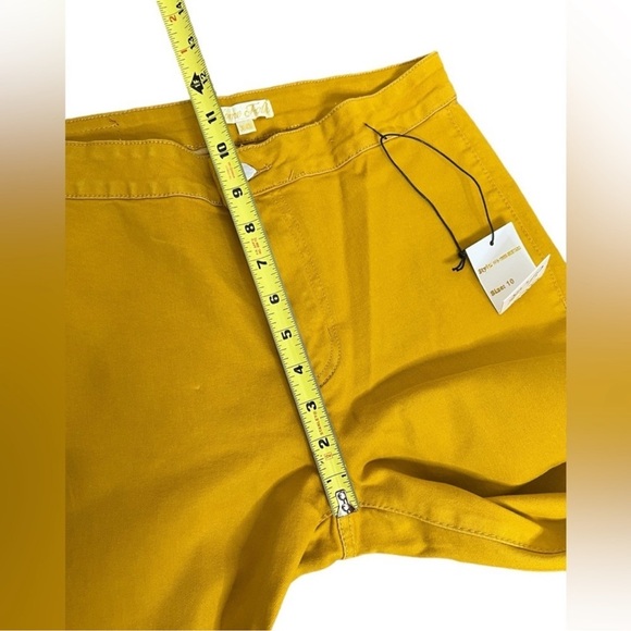 Home Folk Women's Mustard High Rise Flare Jeans - Picture 9 of 13